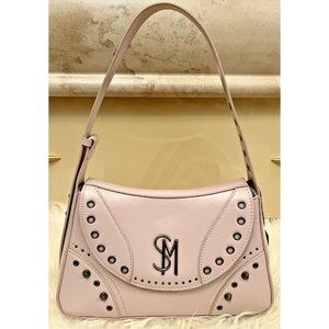 STEVE MADDEN BMARGY STUD MEDIUM SHOULDER HAND BAG PINK TIK TOK VIRAL TRENDING